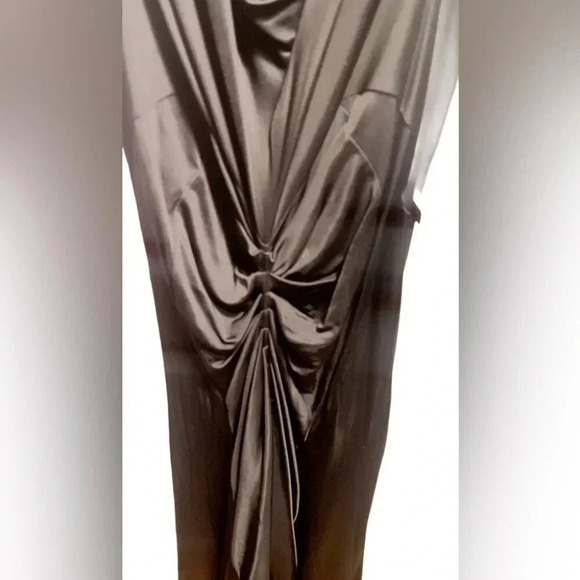 Rock & republic blck chain detail low back spaghetti strap evening party dress 8 - Picture 4 of 7